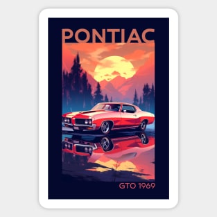 Timeless Thrills: The 1969 Pontiac GTO Tribute Design Sticker